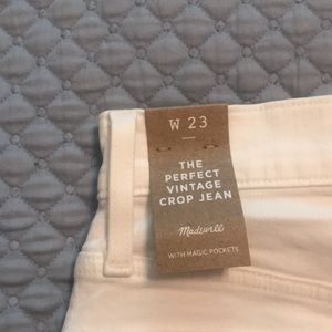 NWT Madewell The Perfect Vintage Crop Jean